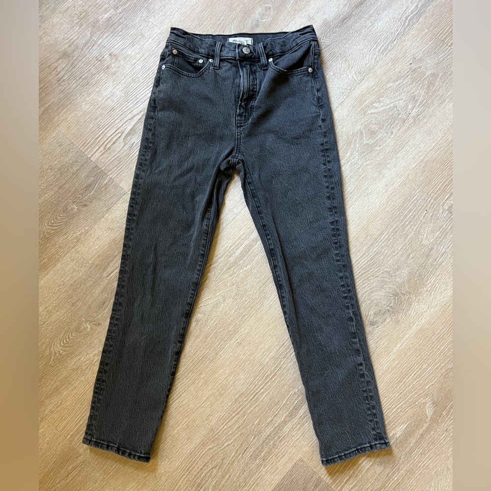 Madewell Black The Perfect Vintage Jean Size 26 Straight Leg Excellent